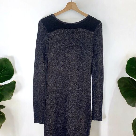 Maje Palerme Lurex Shimmer Knit Sweater Dress - Picture 8 of 10
